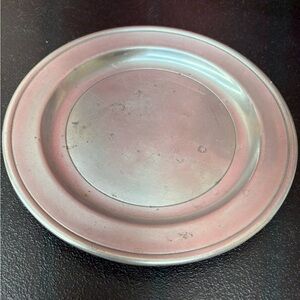 Vintage Stede pewter plate